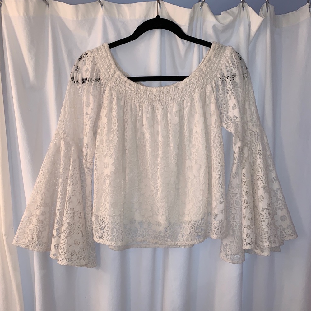 Hollister’s Off the Shoulder Lace Shirt